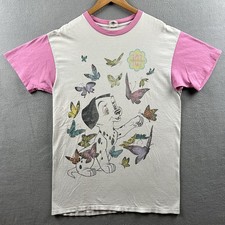 Vintage 101 Dalmatians Disney Pajama Shirt Dress Adult Butterfly Single Stitch