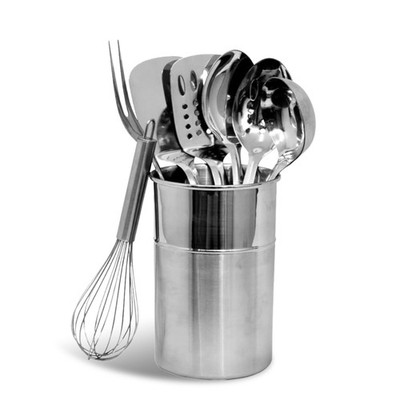 Chef Craft Select Kitchen Tool and Utensil Set, 8 Piece Set, Stainless Steel