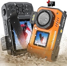 8K UHD 70MP WiFi Digital Camera with 64GB Card Rugged Waterproof Dustproof NEW
