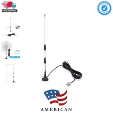 VHF UHF Ham Amateur Radio Police Scanner Antenna Magnetic Base BNC Male Anten...