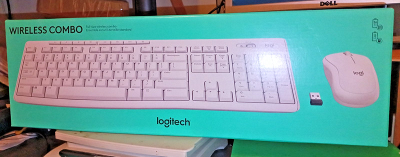 ⌨️ Logitech FULL SIZE Wireless Combo Keyboard & Mouse ⚪ White ✅ BRAND NEW SEALED