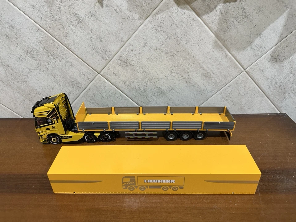 Trailer 3 Assi Colorazione Liebherr 1:50, Tekno Wsi Conrad Corgi Imc nooteboom - Immagine 3 di 4