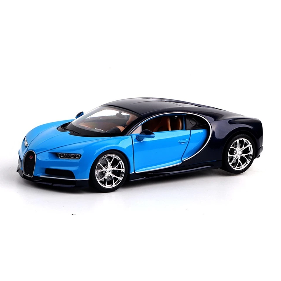 Bugatti Chiron 1:24 Diecast Model Car – Blue/Black | Collectible Toy Gift - Image 2 of 4