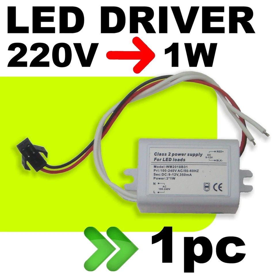 625/1# Driver LED 220v -----> 1w -- 1pc