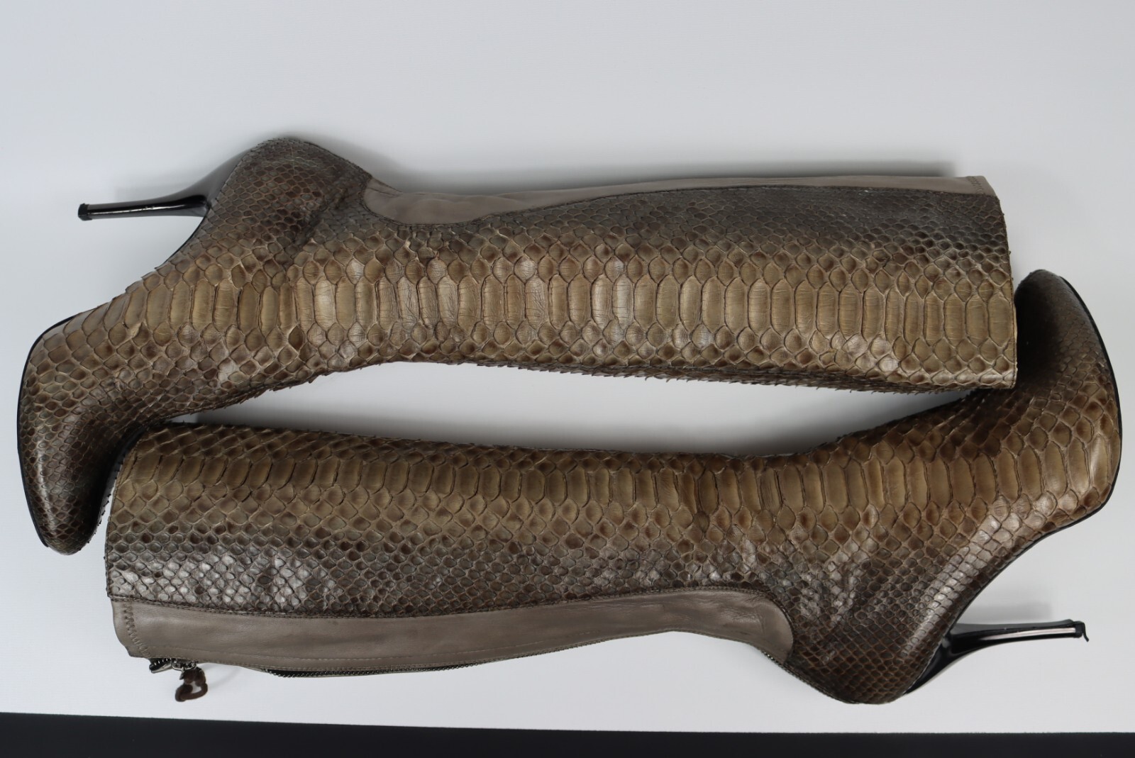 Alexander McQueen Python knee boots - image 12