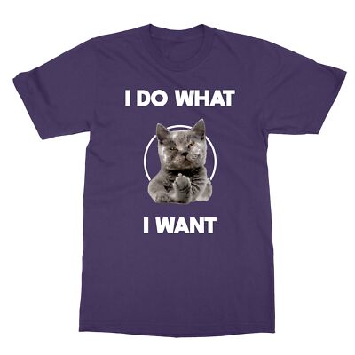I Do What I Want with My Cat Funny Cat Lover Unisex Tee Tshirt
