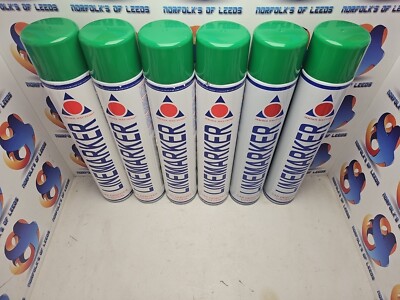 750ml Linienmarkierung Sprühfarbe MEGA WERT grün Linemarker 6er Pack M #12