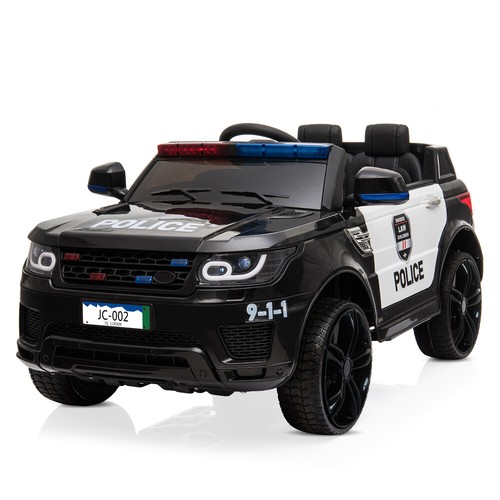 12V Kids Electric Ride on Car Dual Drive Police Car w/Parental Remote Control US