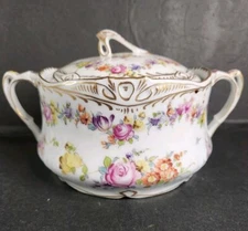 Franziska Hirsch Dresden Porcelain Covered dish w/ B.R.C. Alice mark READ