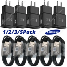 1/2/3/5Pack For Samsung Adaptive Fast Charger Lot USB C/ Type C Cable Wall Block