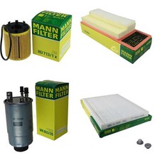 MANN-FILTER Inspektionspaket Filterset für Fiat Doblo Kasten/Kombi 1.3 D