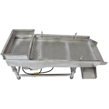 2mm Single Layer Linear Vibrating Screen 220V Stainless Steel Shaker 11.8"x 29.5