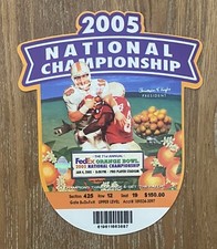 2005 BCS National Championship Game Orange Bowl Oklahoma USC Football Ticket