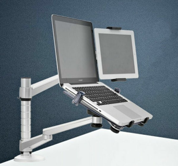 Alloy Doublearm Laptop Stand Tablet Support Foldble Notebook Holder