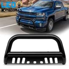 Bull Bar Push Bumper Grille Guard for 2007-2018 Chevy Silverado Sierra 1500 BLK