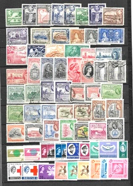 LOTE GUYANA BRITÁNICA 1876 a 1964 COMO NUEVO HR y usado en muy buen estado Foto 2 de 2