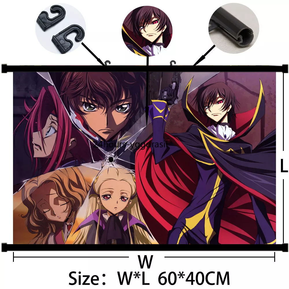 Code Geass Zero Lelouch Anime Poster