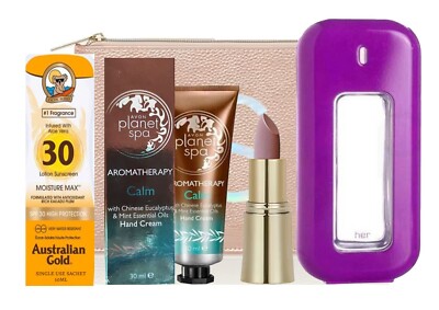 FCUK Her edt 5pc Giftset, Avon Calm Hand Cream, No7 Lipstick