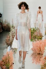 White Unique Ulla Johnson  Poof Shoulder Dress Sz 2