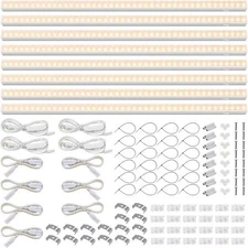 Barrina T5 LED Grow Light Full Spectrum 2FT 80W (8x10W) Plug and Play Yellow