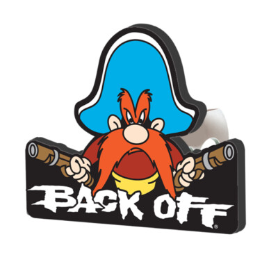 Plasticolor 002231R01 Yosemite Sam Back Off Hitch Cover  1 25 Inch