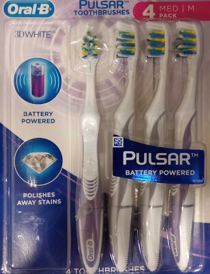 oral-b pulsar toothbrush 4 pack