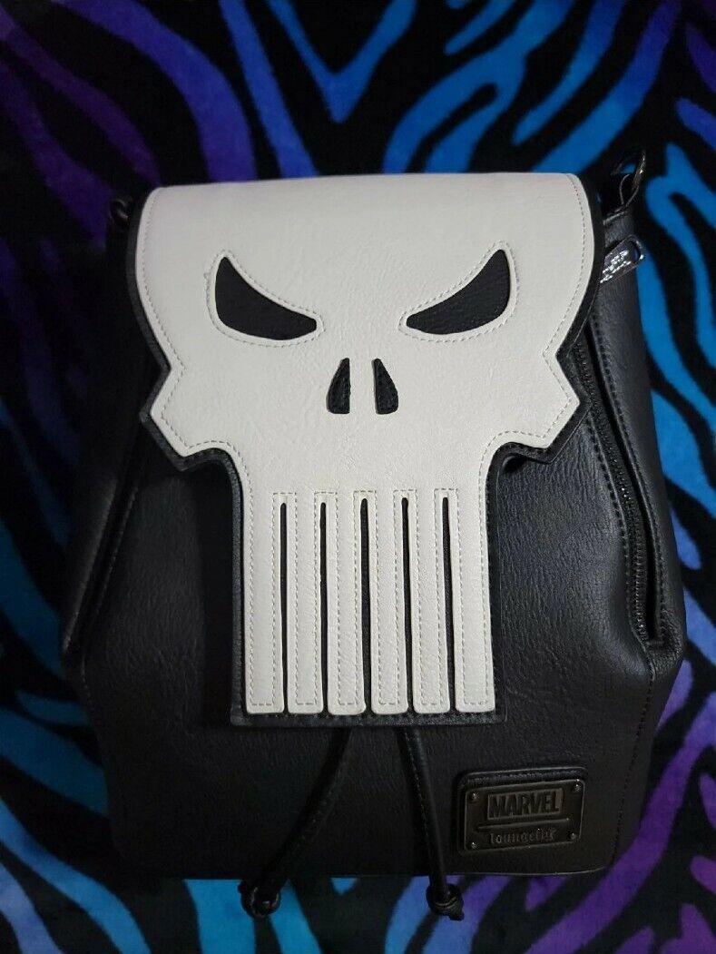 Loungefly Punisher Skull Mini Backpack - Marvel Mvbk0088 for sale 