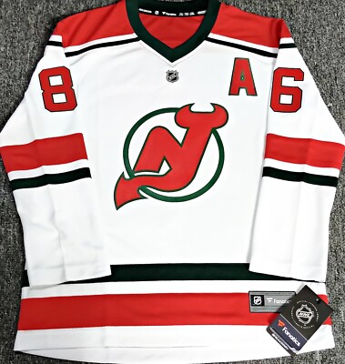 NWT-RETRO-YOUTH-S/M JACK HUGHES NJ DEVILS FANATICS HERITAGE NHL