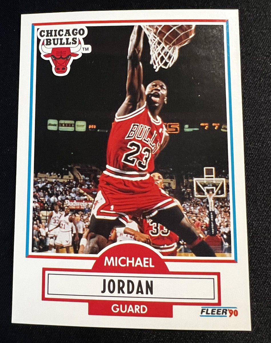 1990 Fleer Michael Jordan Card #26 Chicago Bulls ERROR CARD (no
