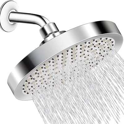 UNBRAND Fixed Round Shower Head 6-inch Replacement Overhead Rainfall Rain Shower Head