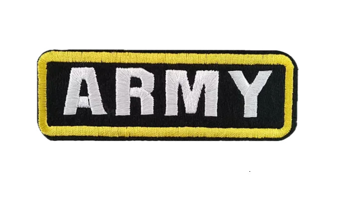 U.S. ARMY - MILITARY LOGO -  4 1/2" Embroidered Iron On/ Sew-On Patch