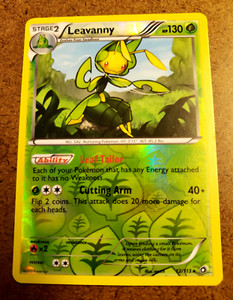 2013 TCG POKEMON LEAVANNY Legendary Treasures (LTR) REVERSE HOLO! RARE!  #12/113