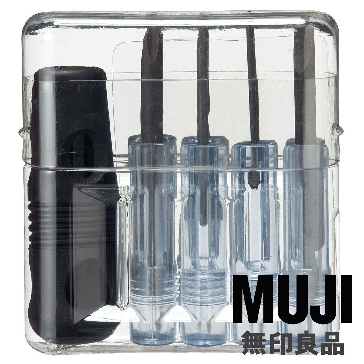 MUJI MOMA Screwdriver 8 Pcs Set Tools Toolset Made in Japan Cross