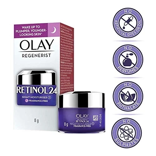 Mini crema Olay Regenerist Retinol 24 noches renueva rejuvenecimientos piel durante la noche 8 g Foto 4 de 4