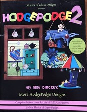 HODGEPODGE TWO 34 Full Size Stained Glass Patterns Stained Glass Supplies