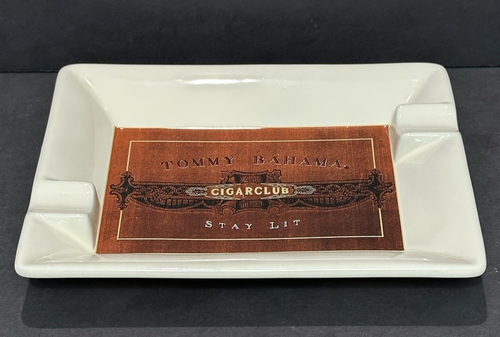 Tommy Bahama Cigar Club Stay Lit Aschenbecher 2 Plätze Halter mit 2 Zigarrenclips - Bild 2 von 7