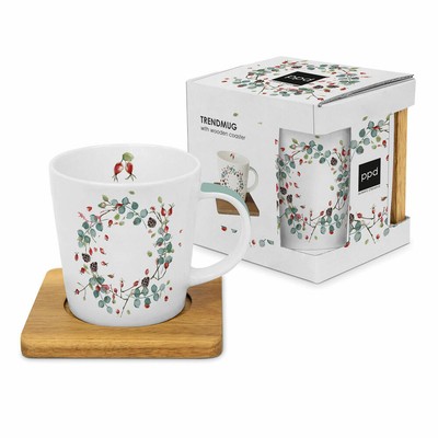 PPD Squirrel & Robin Trend Mug dans une boîte cadeau Tasse à thé Tasse