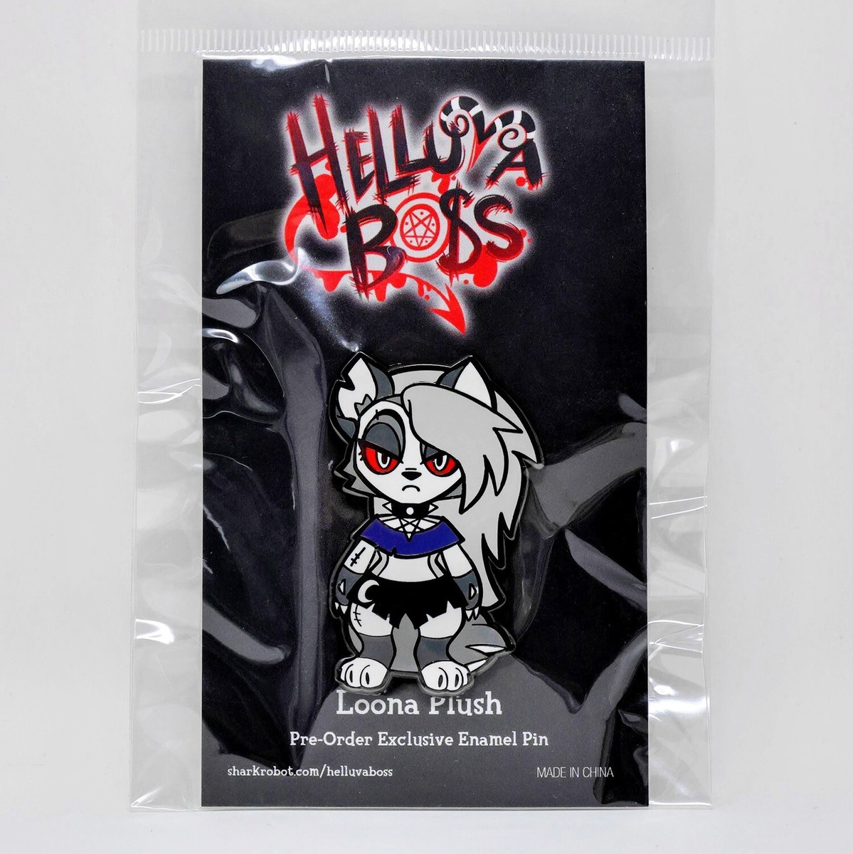 Helluva Boss Loona限定版ジャンボエナメルピン Helluva Boss Premium Loona Plush Pre-order Exclusive Enamel