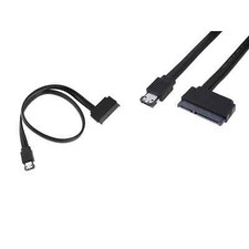 Dual Power eSATA USB 12V 5V Combo to 22Pin SATA Disk Cable Adapter- show origina
