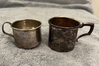 (2) Sterling Silver Cups