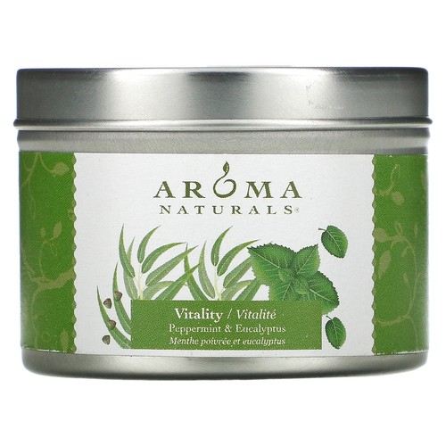 Soy VegePure, Travel Tin Candle, Vitality, Peppermint & Eucalyptus, 2.8 oz