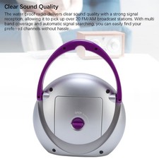 Water Proof Shower Radio Portable AM FM Battery Powered Radio For Bathroom WT