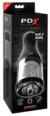 PDX Elite Talk Dirty Rotobator Stroker Taschenmuschi Masturbator mit Vibration