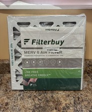 4 FILTERBUY 12x12x1 Pleated AIR FILTERS, Replacement HVAC AC Furnace MERV 8 