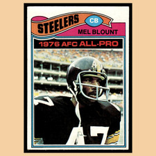 Mel Blount #180 1977 Topps Pittsburgh Steelers Football Card NFL EX