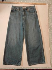 Levi's Premium XL Straight Wide Leg Jeans Women's 30 35x30 Boho Hippie Exc.