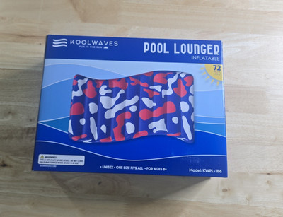 Koolwaves American Flag Colors 72'' Pool Lounger Float KWPL-1B6
