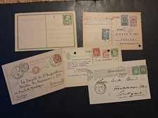 Lot de 5 anciens entiers postaux Italie Autriche et Norvège