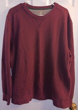 G.H. Bass  Co. Men's Sweatshirt Dark Red XL Pullover