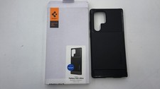 Spigen Rugged Armor Case Samsung Galaxy S22 Ultra Matte Black Cover